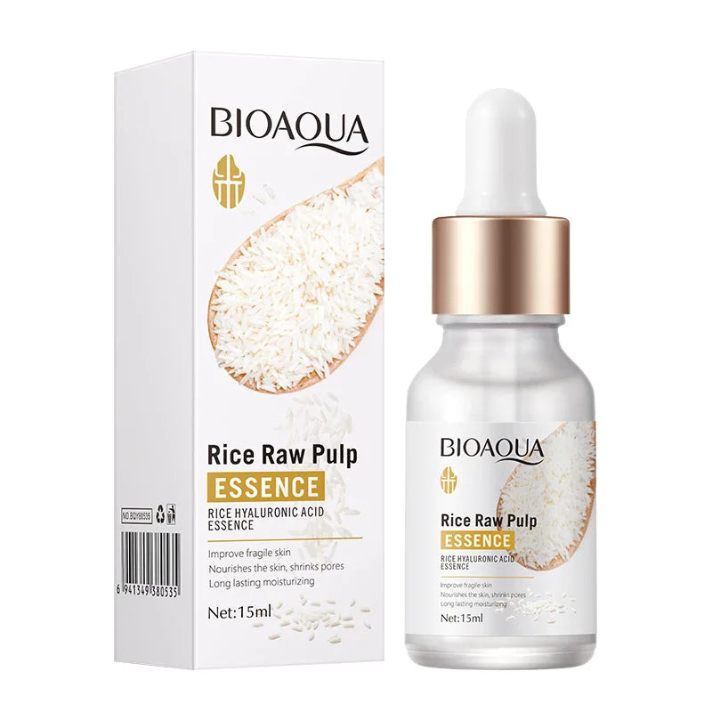 Sérum BIOAQUA de Arroz e Ácido Hialurônico – Hidratação e Clareamento Facial